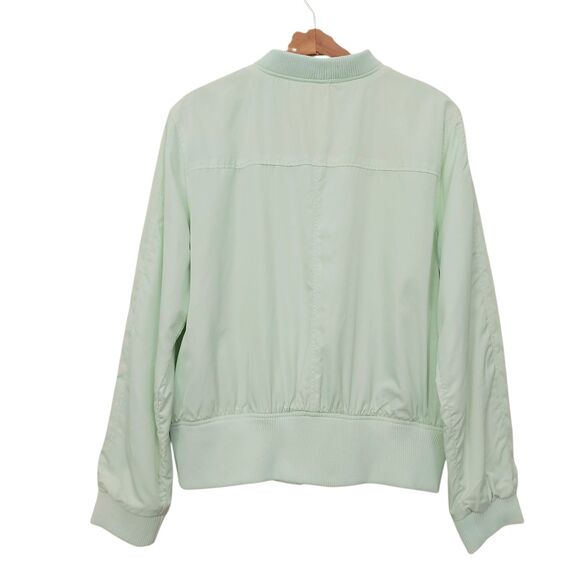 Anthropologie Hei Hei Bomber Jacket Womens Large Mint Full Zip Softshell Outdoor - Picture 7 of 12